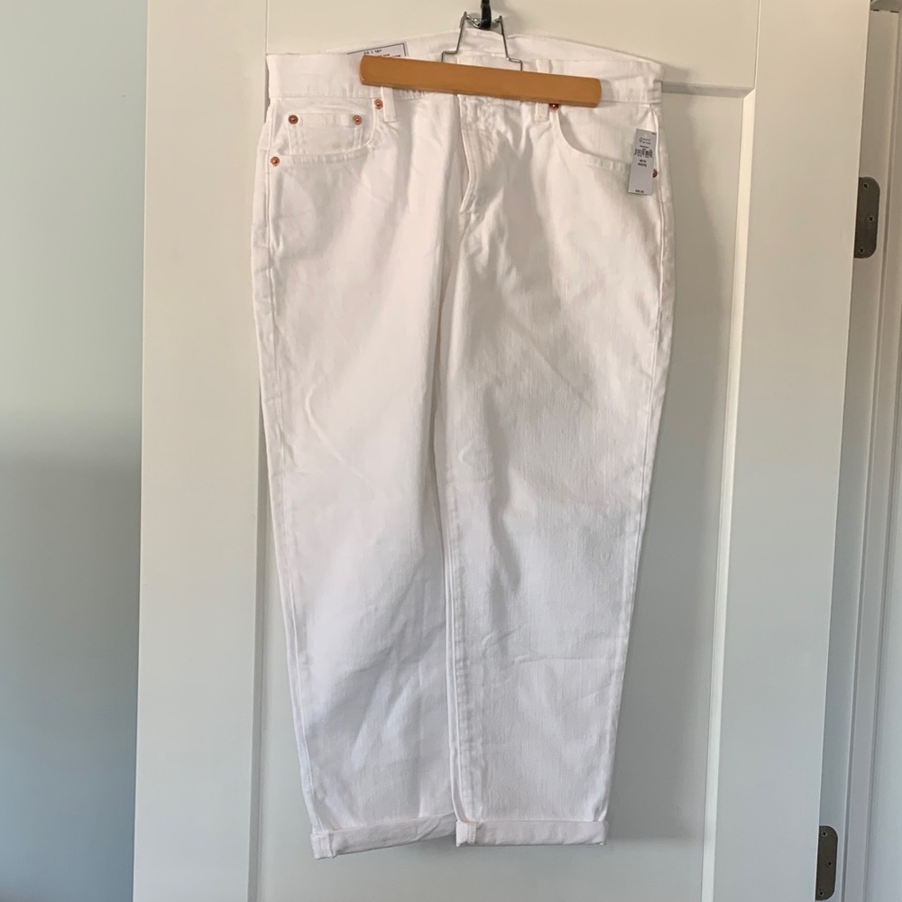 GAP Women's Boyfriend Jeans - White